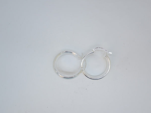Handcrafted solid sterling .925 silver 23cm Solid Silver HOOP Earrings from Taxco, Mexico